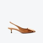 Slingback Vicenza Quadrado Sarila Marrom