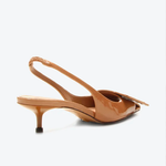 Slingback Vicenza Quadrado Sarila Marrom