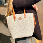 Bolsa Victor Hugo Tote Double Face Caramelo