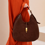 Bolsa Luiza Barcelos Moon Bag Marrom