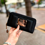 Carteira SAAD Em Couro Preto
