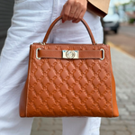 Bolsa Victor Hugo Tote Caramelo