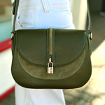 Bolsa SAAD Pequena Couro Verde