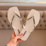 Chinelo Schutz Strass Branco