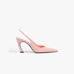 Slingback Schutz Lexi Sling Wild Couro Rosa