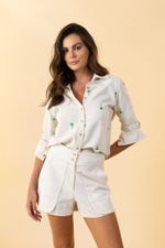 CAMISA DE LINHO ARPOADOR BEGE