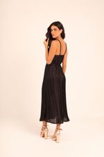 VESTIDO  MIDI PLISSADO 