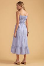 VESTIDO TRICOLINE LISTRADO
