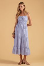 VESTIDO TRICOLINE LISTRADO