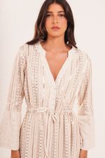 VESTIDO DE LINHO BORDADO BOHO