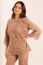 BLUSA GUIPIR BEGE