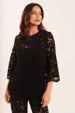 BLUSA GUIPIR PRETA
