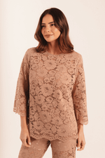 BLUSA GUIPIR BEGE