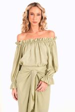 BLUSA OMBRO A OMBRO LINHO ISLA