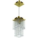 PENDENTE SPARK QUADRADO DOURADO VERNIZ