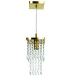 PENDENTE SPARK QUADRADO DOURADO VERNIZ