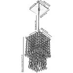 PENDENTE SPARK QUADRADO PRETO