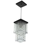 PENDENTE SPARK QUADRADO PRETO