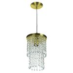 PENDENTE SPARK REDONDO DOURADO VERNIZ