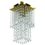 PLAFON SPARK QUADRADO DOURADO VERNIZ