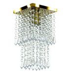 PLAFON SPARK QUADRADO DOURADO VERNIZ