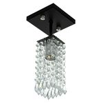 PLAFON CLEARCRILLIC QUADRADO PRETO