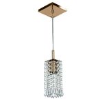 PENDENTE CLEARCRILLIC QUADRADO COBRE VERNIZ