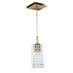 PENDENTE CLEARCRILLIC QUADRADO COBRE VERNIZ
