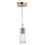 PENDENTE CLEARCRILLIC QUADRADO COBRE VERNIZ