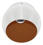 ARANDELA ARTICULADA RETRO BOLA PEQUENA BRANCO/COBRE