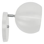 ARANDELA ARTICULADA RETRO BOLA PEQUENA BRANCO/COBRE