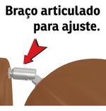 ARANDELA ARTICULADA RETRO BOLA PEQUENA COBRE SOLIDO