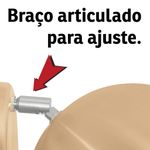 ARANDELA ARTICULADA RETRO BOLA PEQUENA COBRE VERNIZ