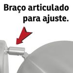 ARANDELA ARTICULADA RETRO BOLA PEQUENA ESCOVADO