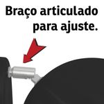 ARANDELA ARTICULADA RETRO BOLA PEQUENA PRETO