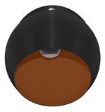 ARANDELA ARTICULADA RETRO BOLA PEQUENA PRETO/COBRE