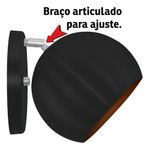 ARANDELA ARTICULADA RETRO BOLA PEQUENA PRETO/COBRE