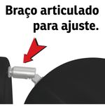 ARANDELA ARTICULADA RETRO BOLA PEQUENA PRETO/COBRE