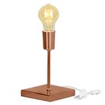ABAJUR DE MESA VINTAGE COBRE VERNIZ