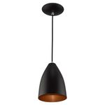 PENDENTE VEGAS PRETO/COBRE