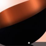 PENDENTE MEIA LUA 30CM PRETO/COBRE