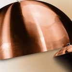 PENDENTE MEIA LUA 40CM COBRE VERNIZ