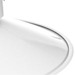ARANDELA NORDIC 22CM BRANCO/COBRE
