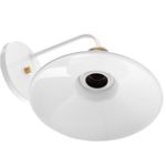 ARANDELA NORDIC 22CM BRANCO/DOURADO
