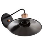 ARANDELA NORDIC 22CM PRETO/COBRE