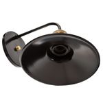 ARANDELA NORDIC 22CM PRETO/DOURADO