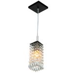 PENDENTE CLEARCRILLIC QUADRADO PRETO