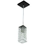 PENDENTE CLEARCRILLIC QUADRADO PRETO
