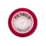 Filtro de seringa em PVDF - Hidrofóbico 0,22μm x 25mm - FILTRILO - 100un/cx