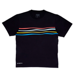 Camiseta Privê Listras Preto